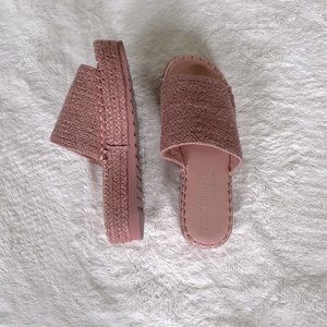 Coconuts by Matisse Pink Del Mar Raffia Sandals